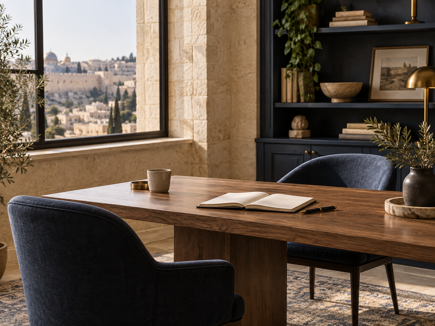 סביבת שיחה אישית ומסודרת בירושלים